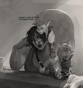 greyscale sketch