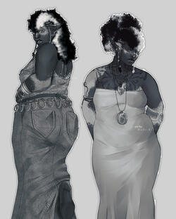 greyscale sketch